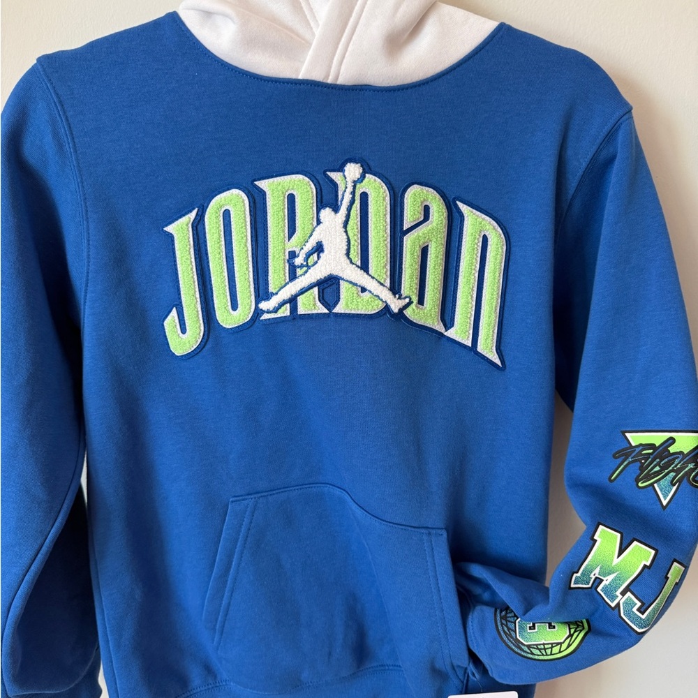 Jordan Kids Blue Hoodie NEW SIZE 12-13 Yrs